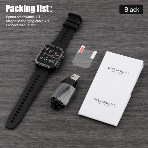 Men Tactical Military Smart Watches Health Tracker Waterproof for Android iPhone - Picture 14 of 34