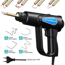 Plastic Welder Kit Hot Stapler Soldering Gun for Bumper Repair with 200 Staples