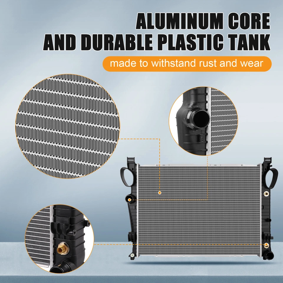 2652 Aluminum Radiator For 2003-2007 Mercedes-Benz SL55 AMG 5.5L V8 MB3010107 Foto 4 de 4