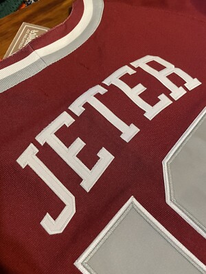 Derek Jeter Kalamazoo High School Baseball Throwback Jersey Mens XL ~ Stitched
