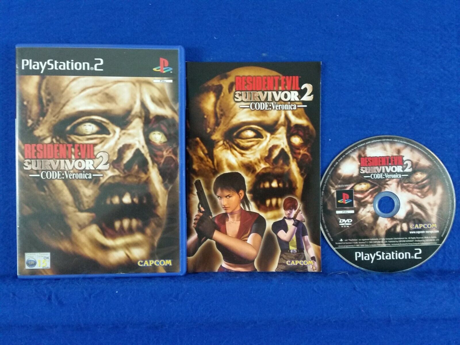 PS2 Biohazard Resident Evil 1 2 4 CODE:Veronica Gunsurvivor2 lot 5 games  set JP 4976219649612