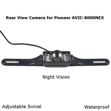 Rear View Camera Backup License Plate Night for Pioneer AVIC-8000NEX AVIC8000NEX