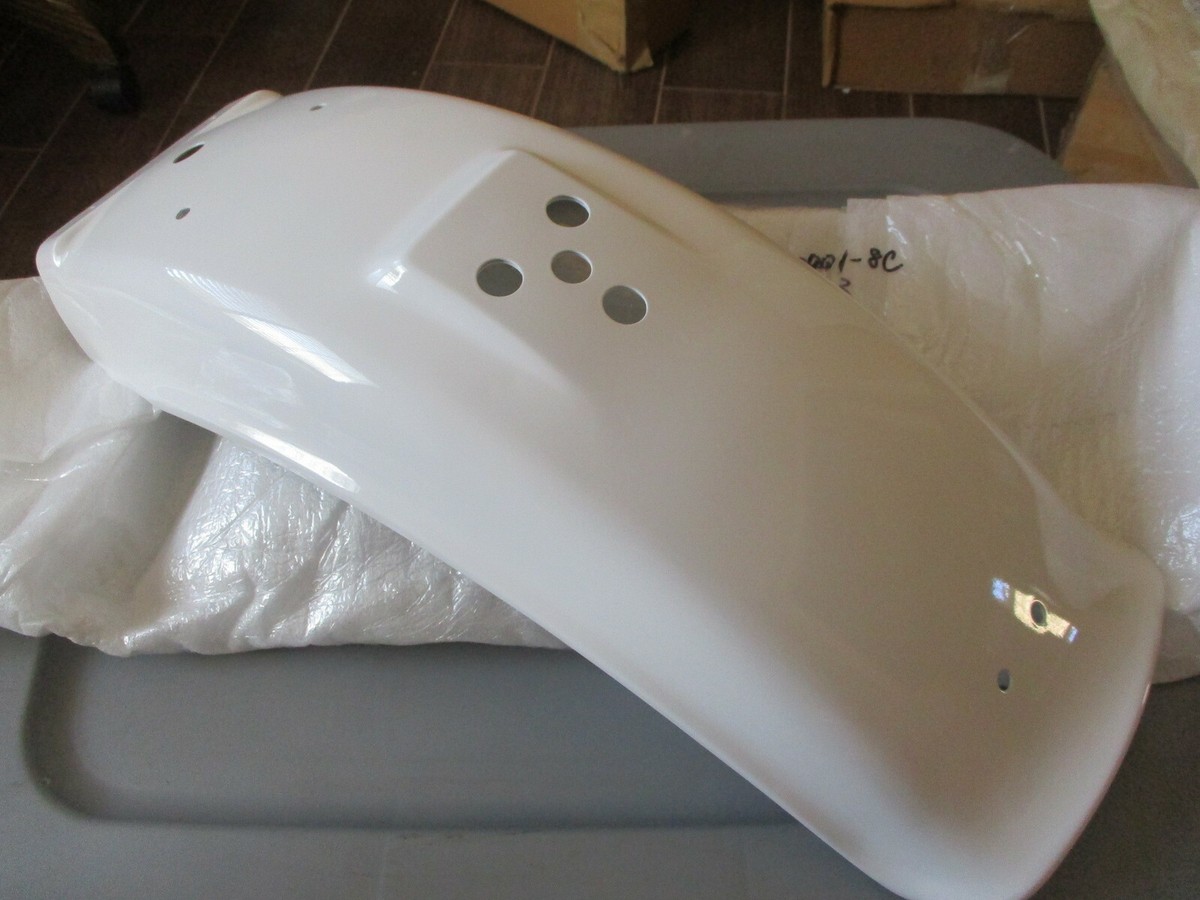 NOS Kawasaki OEM Jet White Rear Fender 1982-1999 KZ1000 Police