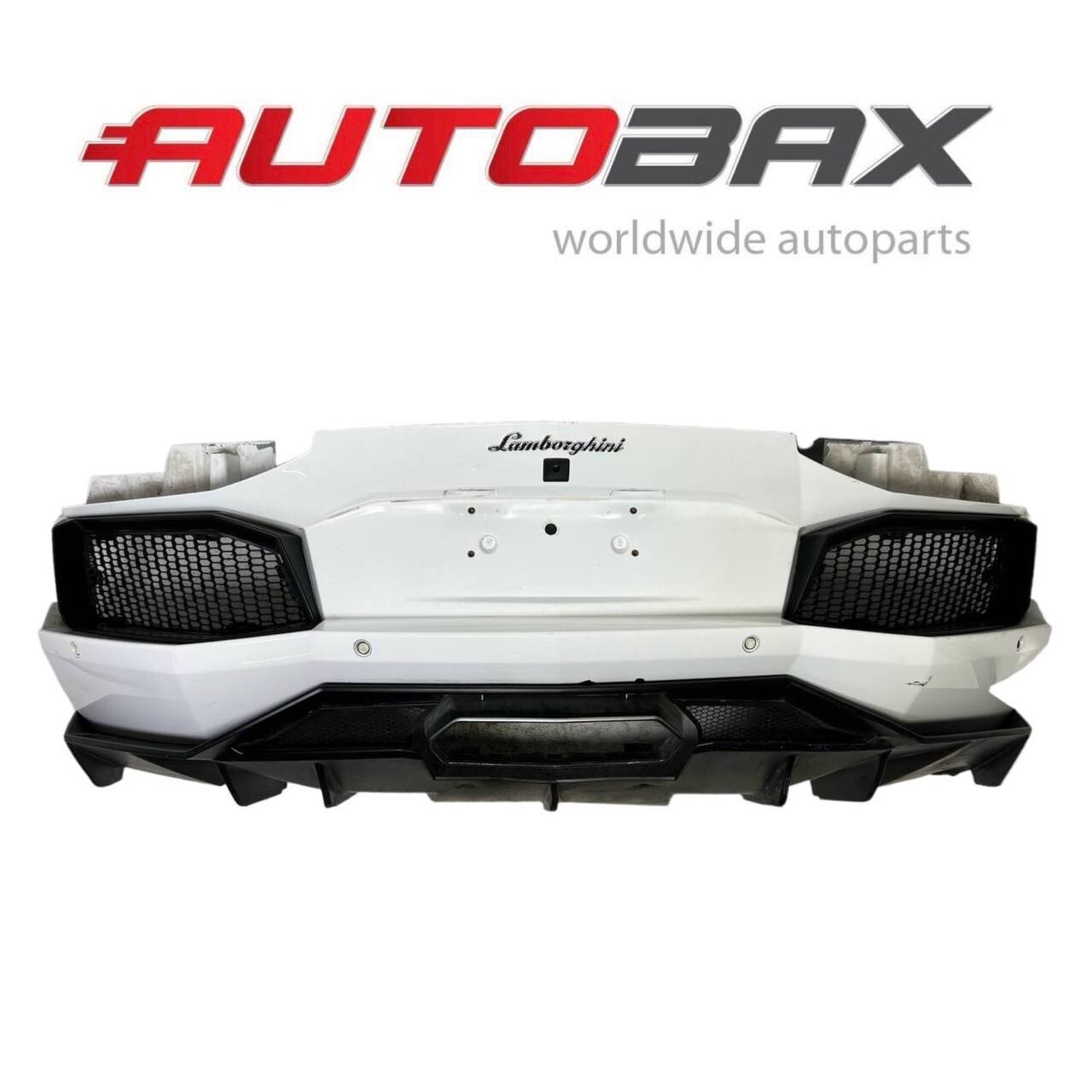 2012-2022 LAMBORGHINI AVENTADOR REAR BUMPER COVER ASSY W/ GRILLE VALANCE CAMERA