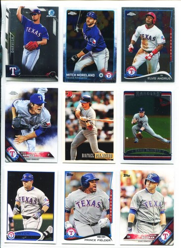 Lote de 171 tarjetas #C Rangers Evan Carter X20, González, Rodríguez, Ryan, Odor, Rookie - Imagen 9 de 19