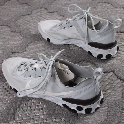 Nike React Element Shoes Mens 8 Grey Pure Platinum/Summit White BQ6166 011