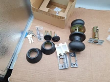 Probrico Entry Door Knobs with Double Cylinder (5 Pack)