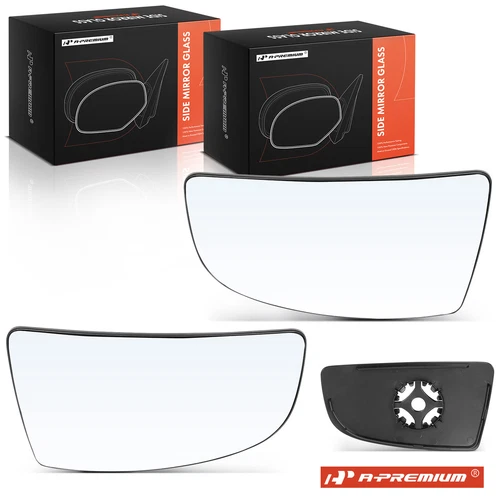 A-Premium Left & Right Lower Mirror Glass w/Manual Adjust for Ford Transit-150