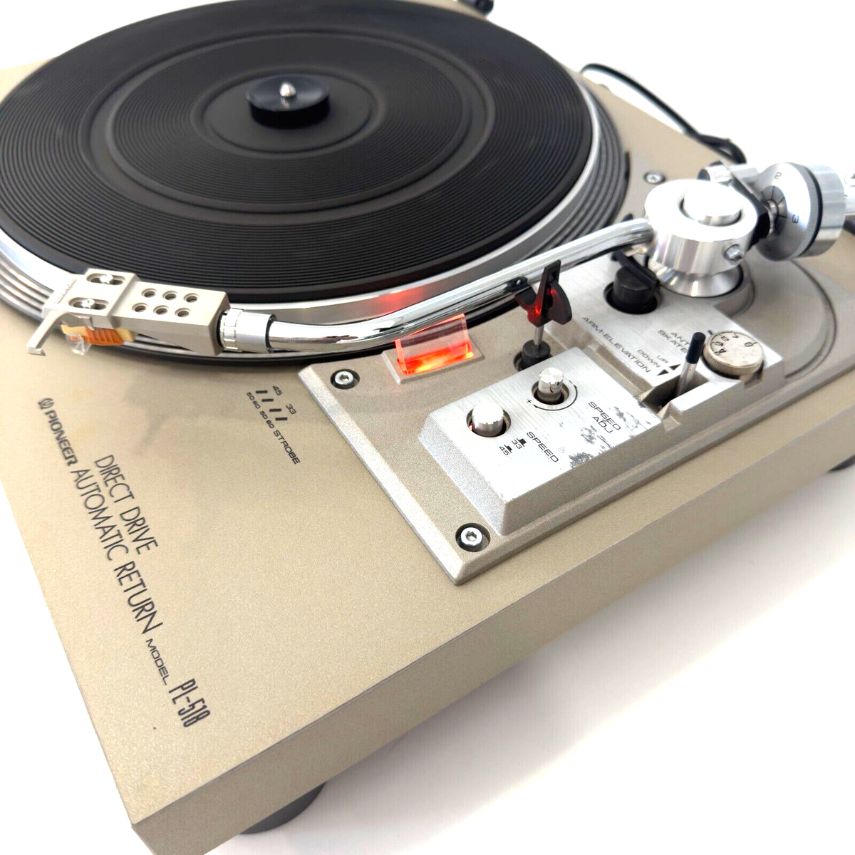 Vintage Pioneer PL-518 Direct Drive Auto Return Turntable - Made