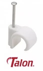 10mm 12mm Pipe Clips Talon x100 White Nail-In NCW10 Masonry Clip