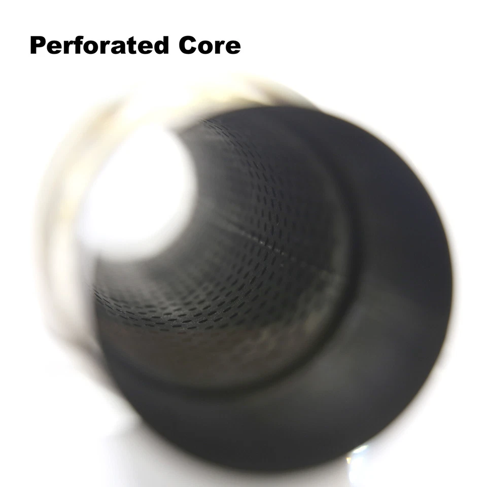 TitanFlowRacing Titanium 2.5" Race Resonator Muffler 12" OAL Perforated Core - Image 4 of 4