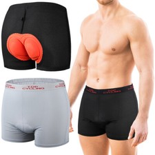 Men's Soft Cycling Underwear Shorts 3D Padded Bike Bicycle Undershorts MTB Liner