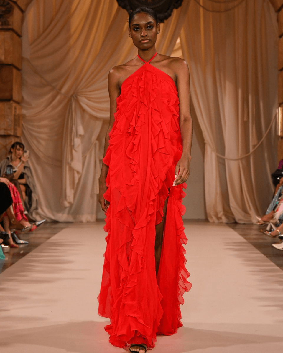 PATBO RUFFLE HALTERNECK MAXI DRESS (RUNWAY) | eBay PATBO RUFFLE HALTERNECK MAXI DRESS (RUNWAY) | eBay