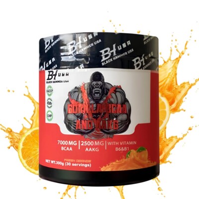 Gorilla BCAA & AAKG 300g   Post Workout | Muscle Recovery | Black Hammer USA