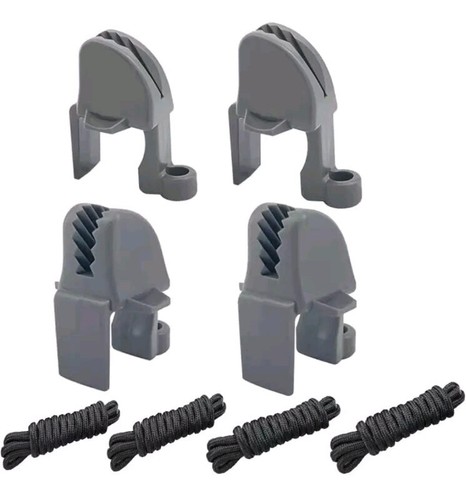 4 Pack Boat Fender Clips Boat Bumper Clips Adjustable Boat Rail Fender With Line