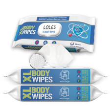 96 XL Shower Wipes Body Wipes for Adults Bathing No Rinse 2 Packs of 48