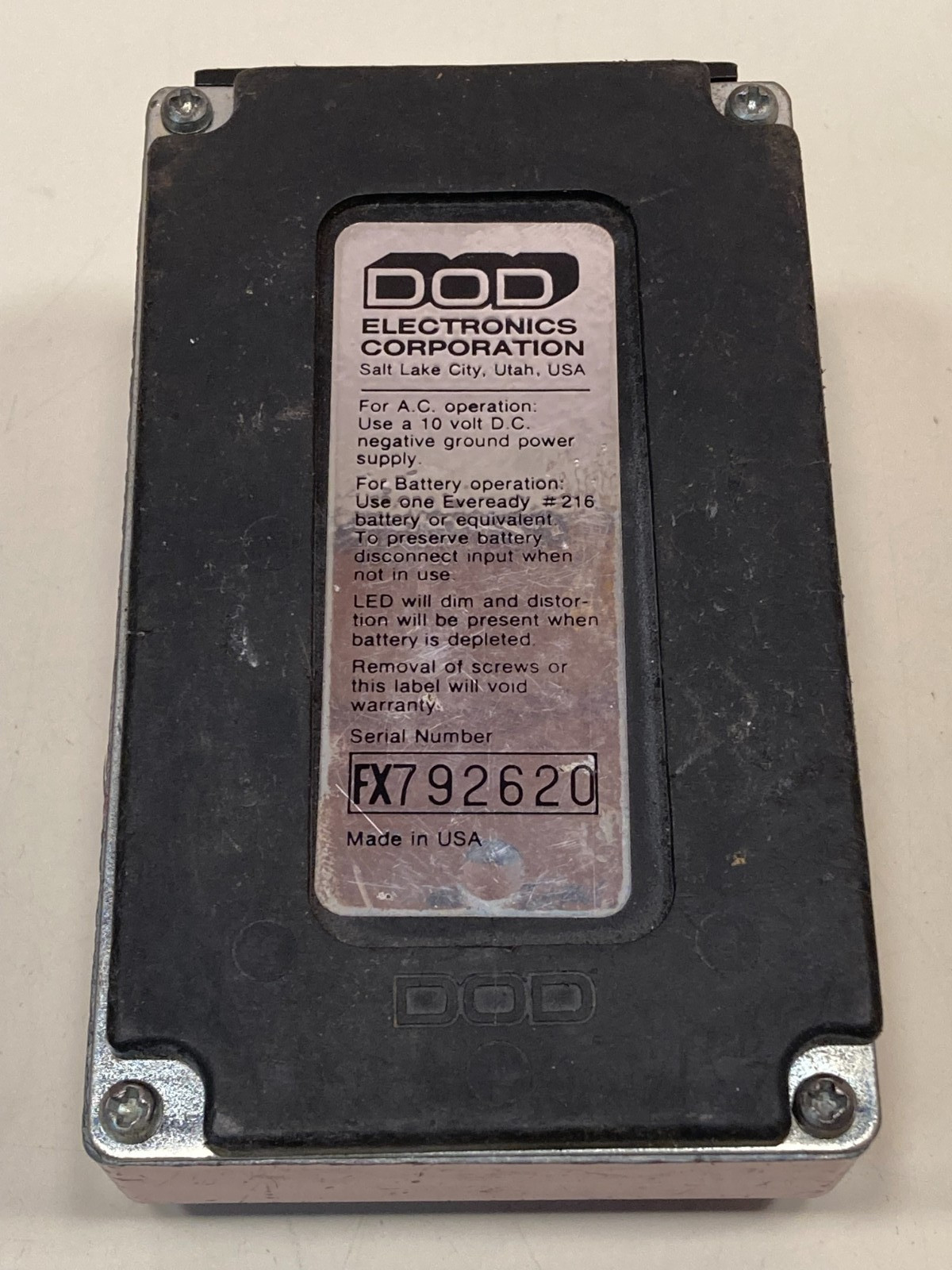 DOD FX82 bass compressor effects pedal (Made in USA)