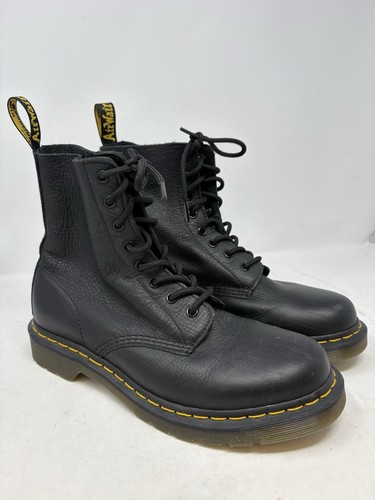 Dr. Martens 1460 Pascal Black Soft Virginia Leather 8-Eye Boots UK 8 US 10