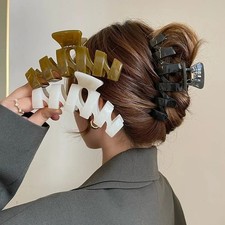 Women Large Hair Claw Rectangle Hair Clips Hairpin Crab Claws Hair Accessories
