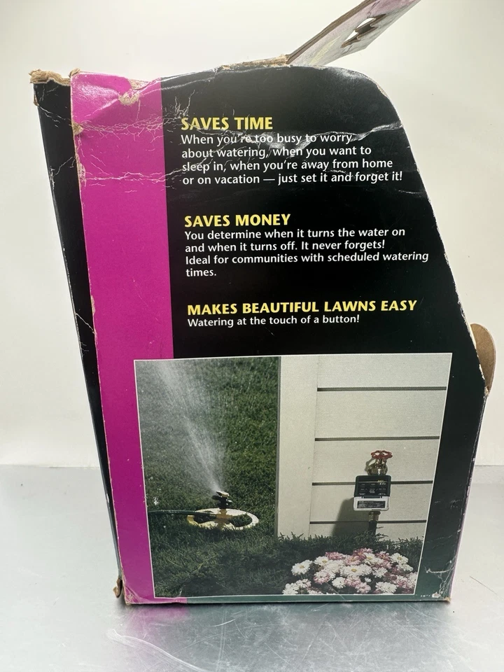 Temporizador electrónico Nelson Rainmatic pantalla digital #5750 temporizador de manguera de agua nuevo en caja Foto 4 de 4