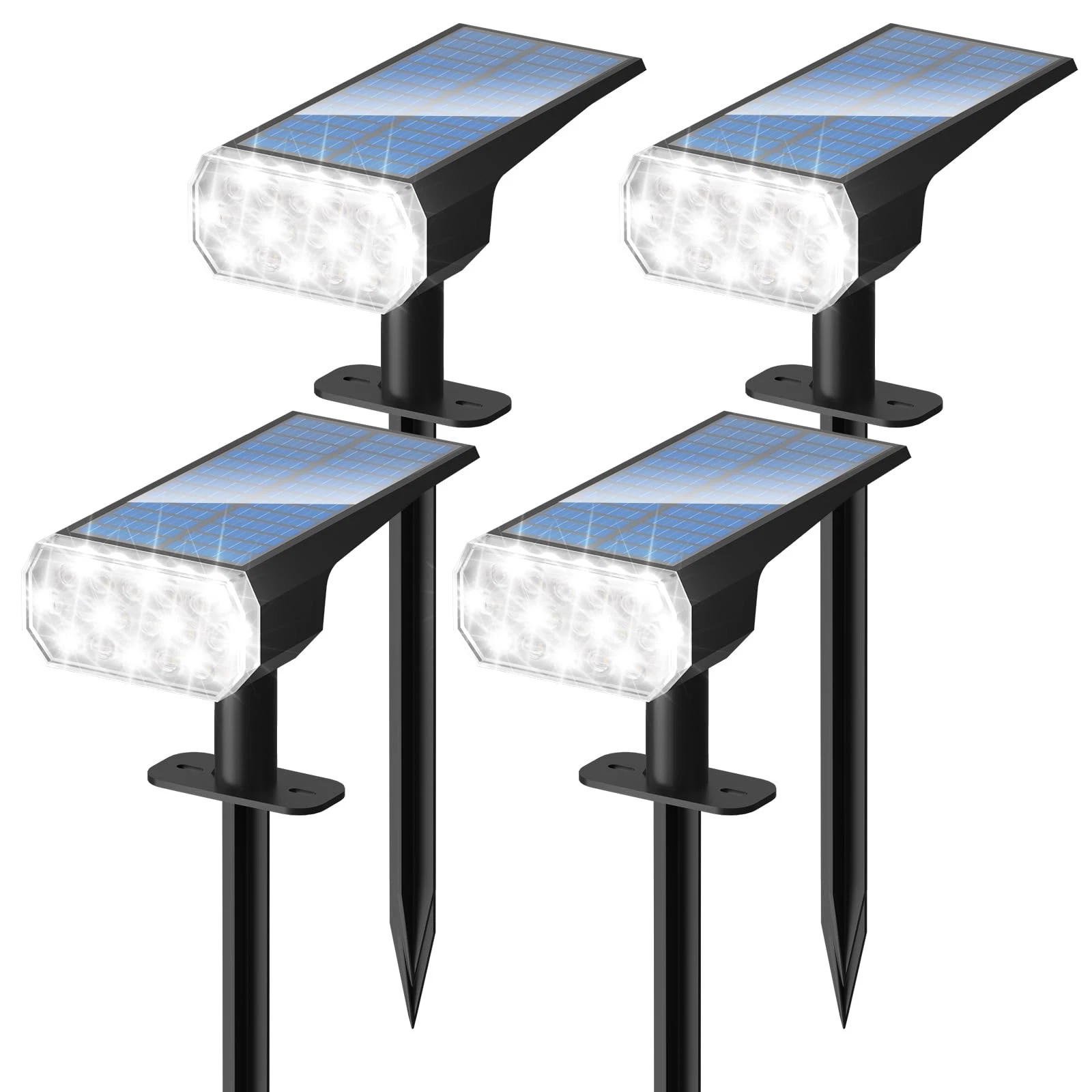 Solar Lights Outdoor Waterproof: IP65 Led Spot Light Decorations for Garden -...
