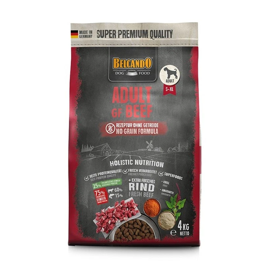 Belcando Adult GF BEEF 4 kg Trockenfutter Hundefutter S-XL getreidefrei Rind - Bild 2 von 3