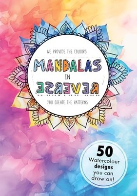 Reverse Colouring Book For Adults - 54 Pages Abstract Mandala A... by Central 23