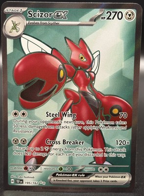 Pokemon TCG - Scizor ex 195/162 Sv05: Temporal Forces Holo | eBay