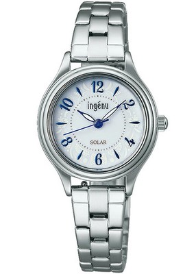 Seiko Alba ingenu AHJD436 JDM Solar White Dial Stainless Steel Damenuhr