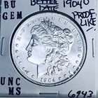 1904 O BU GEM MORGAN SILVER DOLLAR UNC MS+++ U.S. MINT RARE COIN 6943