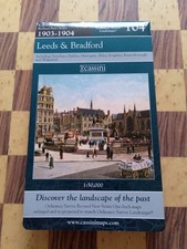 MAPA HISTORYCZNA CASSINI. LEEDS I BRADFORD 1903-1904