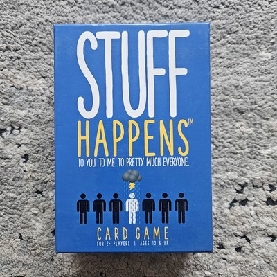 Stuff Happens, To You To Me To Pretty Much Everyone, Fun Card Game, (PG-13) Blue