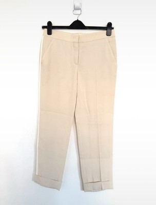 Prada Damen Hose Beige Weiß Gr IT 40 (DE 34) Cuffed Tapered 