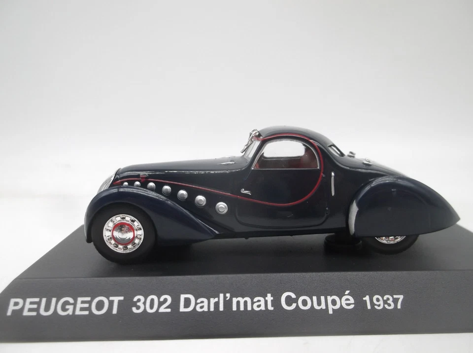 1/43 Peugeot 302 Darl'Mat Coupé 1937 Bleu IXO/Altaya/DeAgostini - Photo 2/4