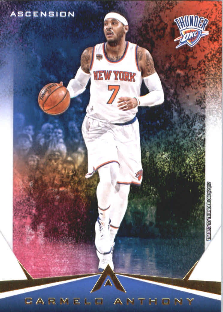 2017-18 Panini Ascension #88A Carmelo Anthony OKC - BSK