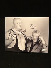 Bobby The Brain Heenan & King Kong Bundy Signed WWE WCW AWA 8X10 Photo JSA COA