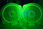 Uranium US Glass Co. "Tendril" Cake Plate (set of 2)