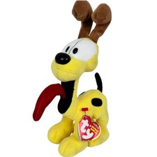 Ty Beanie Baby Garfield Cartoon Odie Puppy 8" Plush 2007 