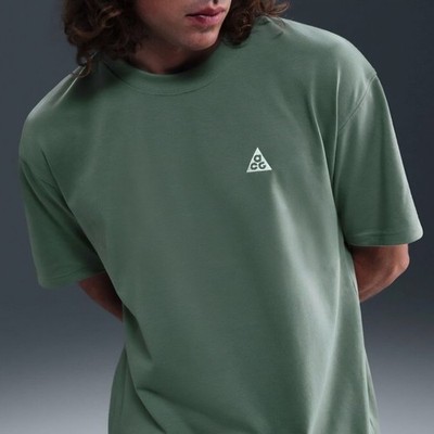 Nike ACG T Shirt Size Small Mens Green Max90 Dri FIT Loose Fit