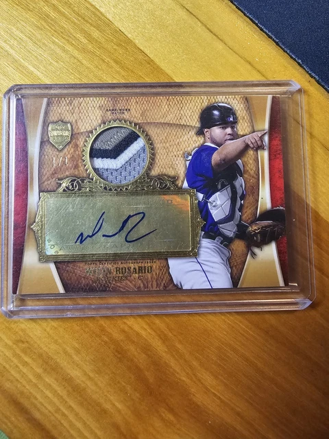 Wilin Rosario 2013 Topps Supreme Auto Patch Relics Black 1/1 Colorado ROCKIES!