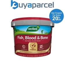 Westland Fish Blood & Bone All Purpose Natural Plant Food 8kg Tub Stronger Plant 2.12 per kilo