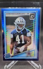 2025 Panini Donruss Optic - Rated Rookie Donovan Ezeiruaku #230 Blue Hyper Prizm