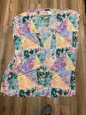 NWT colorful sheer LANE BRYANT light cardigan size one size