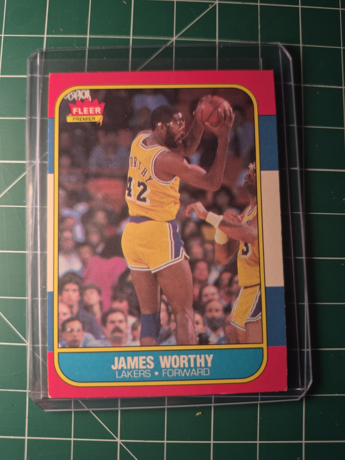 1986-87 Fleer Premier James Worthy Los Angeles Lakers #131