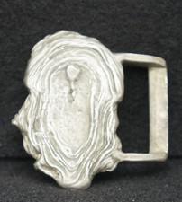 WB11159 NOS VINTAGE 1970s WESTERN STYLE ARTWORK FASHION BELT BUCKLE