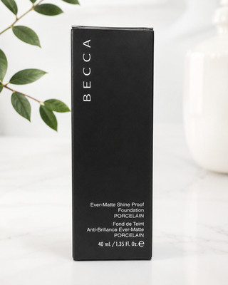 **BECCA Ever-Matte Shine Proof Foundation Porcelain 40ml / 1.35 oz NEW**