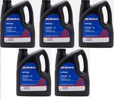 5 Packs ACDelco GM Original 10-9395 Dexron VI Automatic Transmission Fluid 1Gal