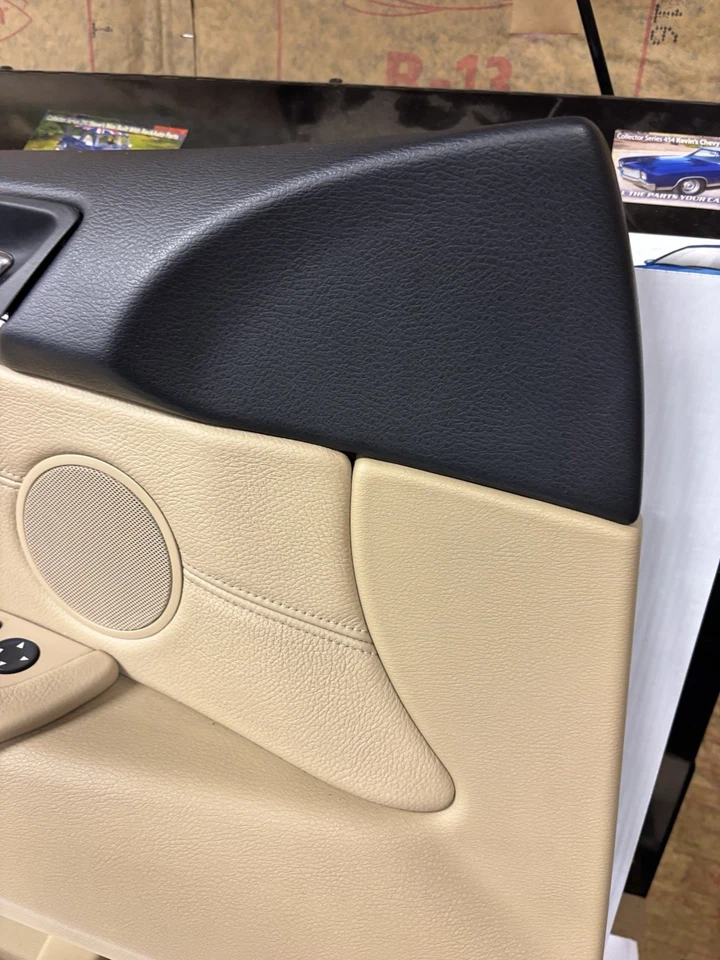 07-13 BMW X5 CONDUCTOR DELANTERO IZQUIERDO BEIGE INTERIOR MOLDURA PUERTA PANEL BRONCEADO E70 2007 Foto 3 de 4