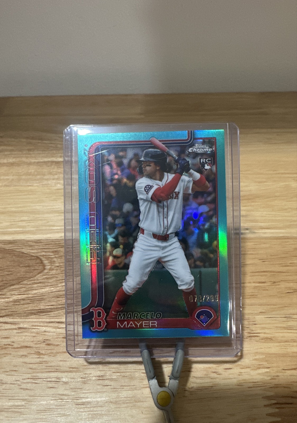 2025 Topps Chrome Update Series - Marcelo Mayer #USC9 Teal Refractor /299 (RC)