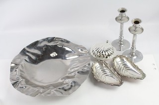 Vintage Silver Tone & Silver Plate Tableware Inc Alessi Port Bowl 1765g